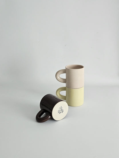 Chunky Handmade Ceramic Coffee Mug • Wheel-Thrown Pottery