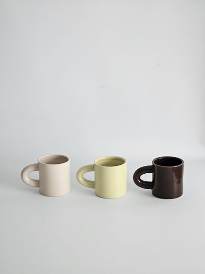 Chunky Handmade Ceramic Coffee Mug • Wheel-Thrown Pottery
