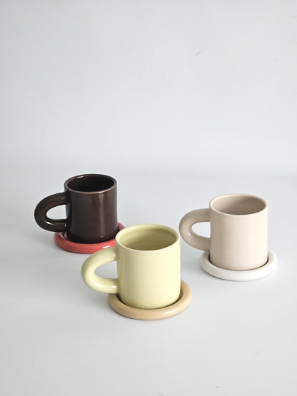 Chunky Handmade Ceramic Coffee Mug • Wheel-Thrown Pottery