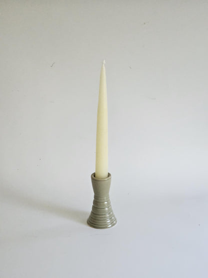 Handmade Wiggly Ceramic Candlestick • Colorful Taper Candle Holder