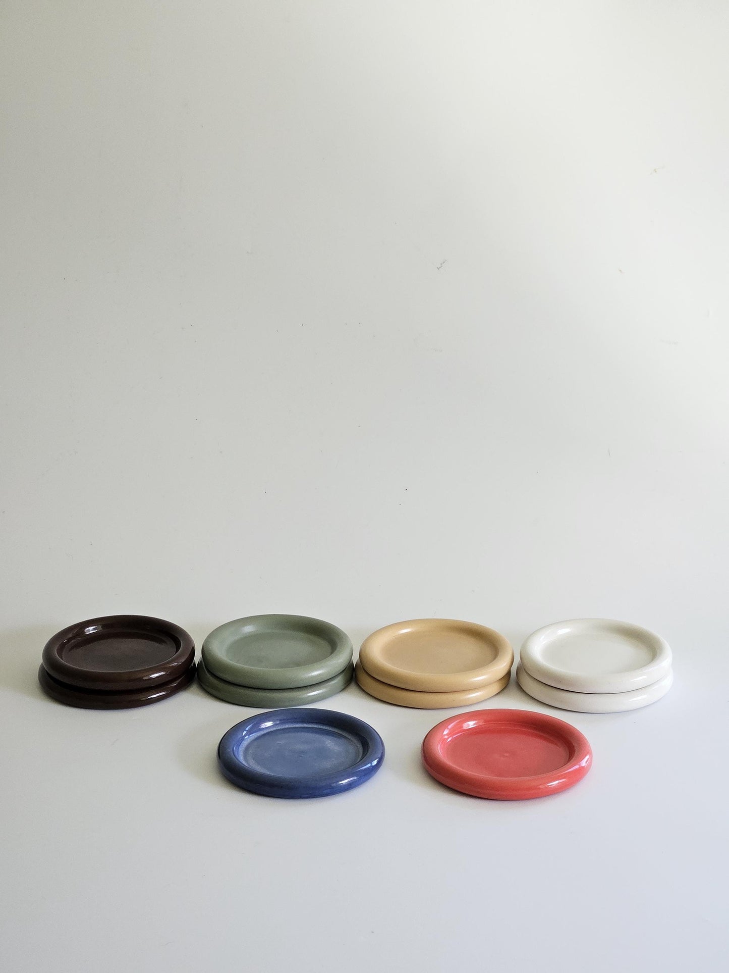Handmade Colorful Ceramic Bubble Dish: Trinket Plate, Coaster, or Side Plate