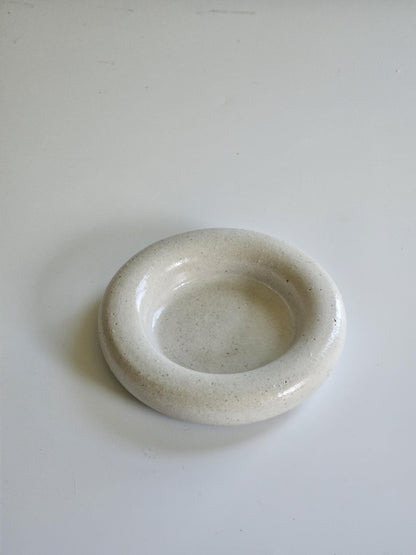Handmade Ceramic Donut Dish: Colorful Bubble Plate - Ring Holder