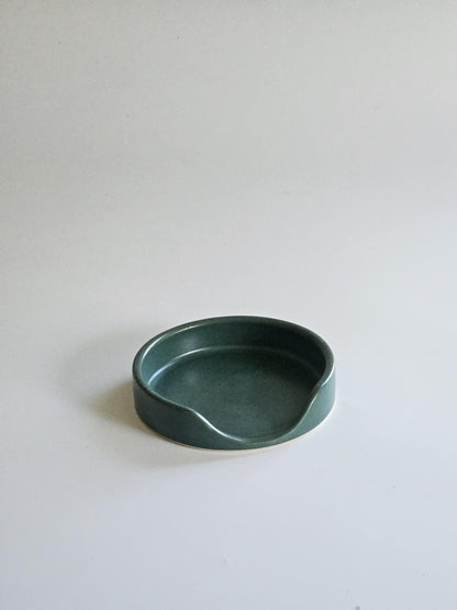 Handmade Ceramic Spoon Rest • Wheel Thrown Pottery, Minimal Kitchen Decor