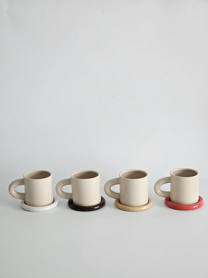 Chunky Handmade Ceramic Coffee Mug • Wheel-Thrown Pottery