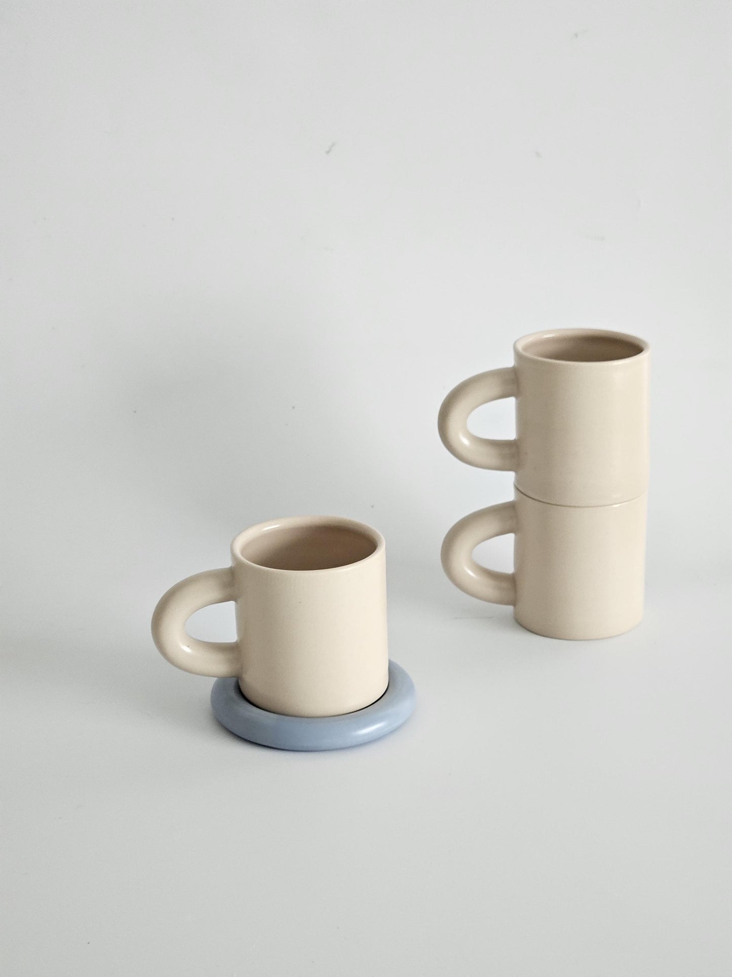 Chunky Handmade Ceramic Coffee Mug • Wheel-Thrown Pottery