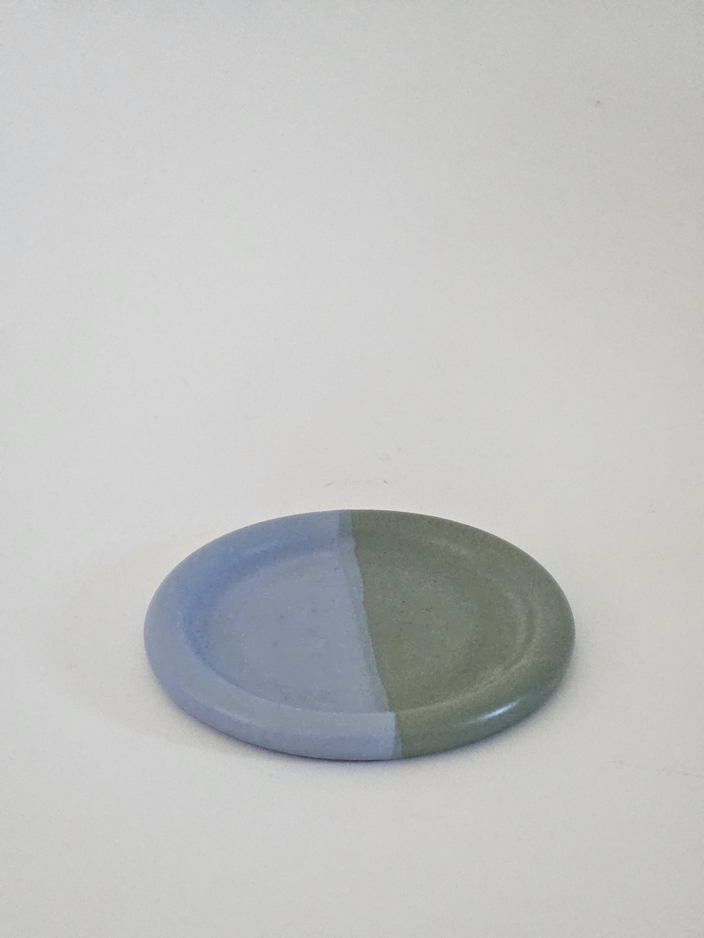 Handmade Ceramic Color Block Coaster: Wheel Thrown Pottery