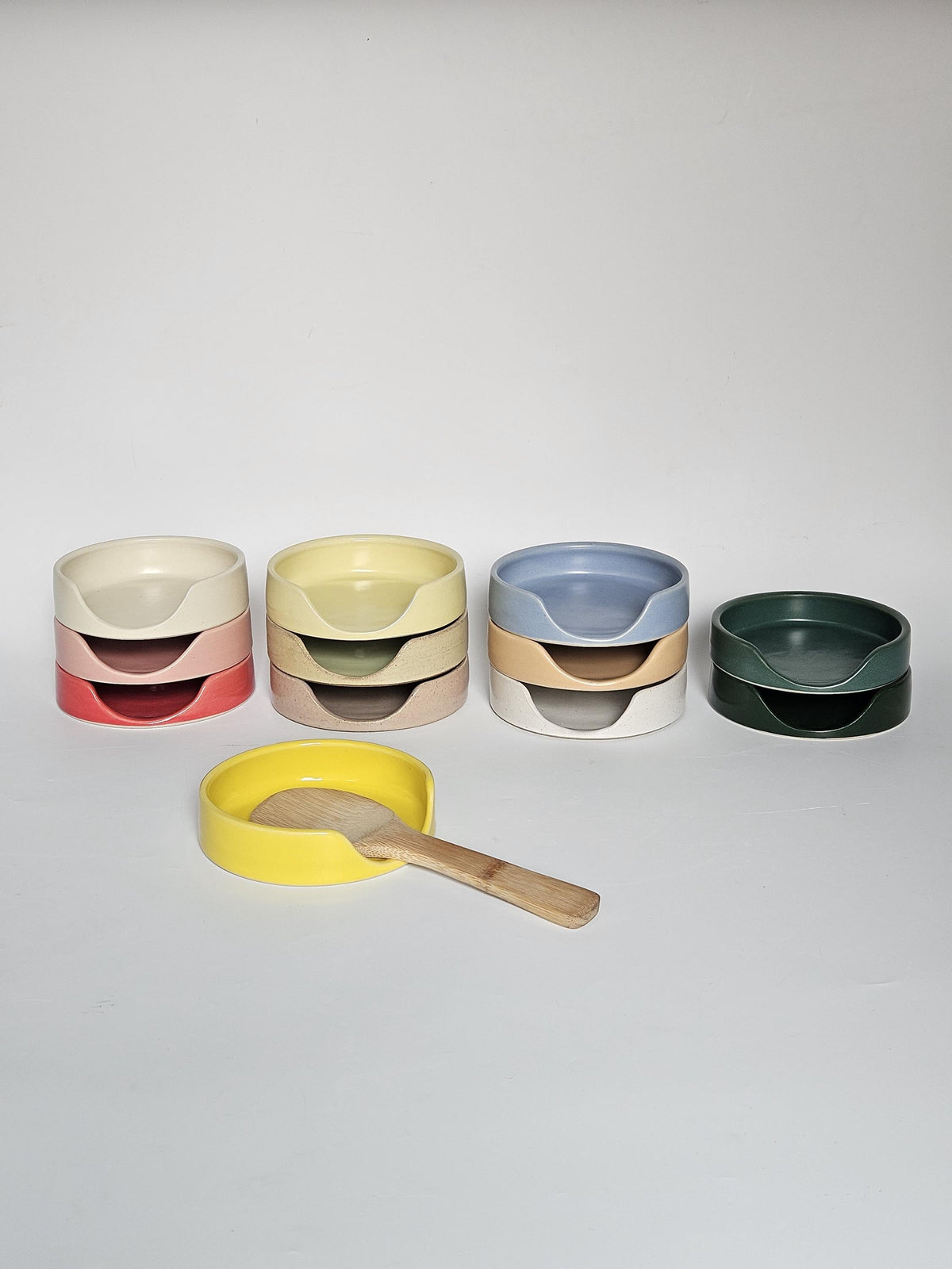 Handmade Ceramic Spoon Rest • Wheel Thrown Pottery, Minimal Kitchen Decor