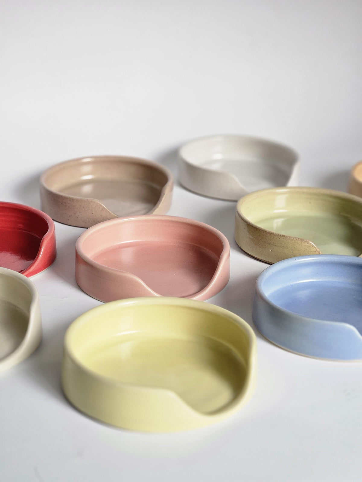 Handmade Ceramic Spoon Rest • Wheel Thrown Pottery, Minimal Kitchen Decor