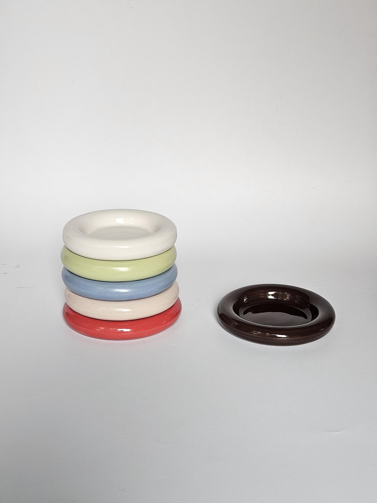 Donut Dish (Made to Order) • Handmade Colorful Ceramic • Bubble Plate