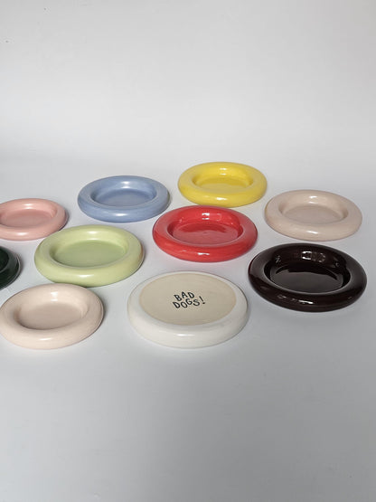 Donut Dish (Made to Order) • Handmade Colorful Ceramic • Bubble Plate