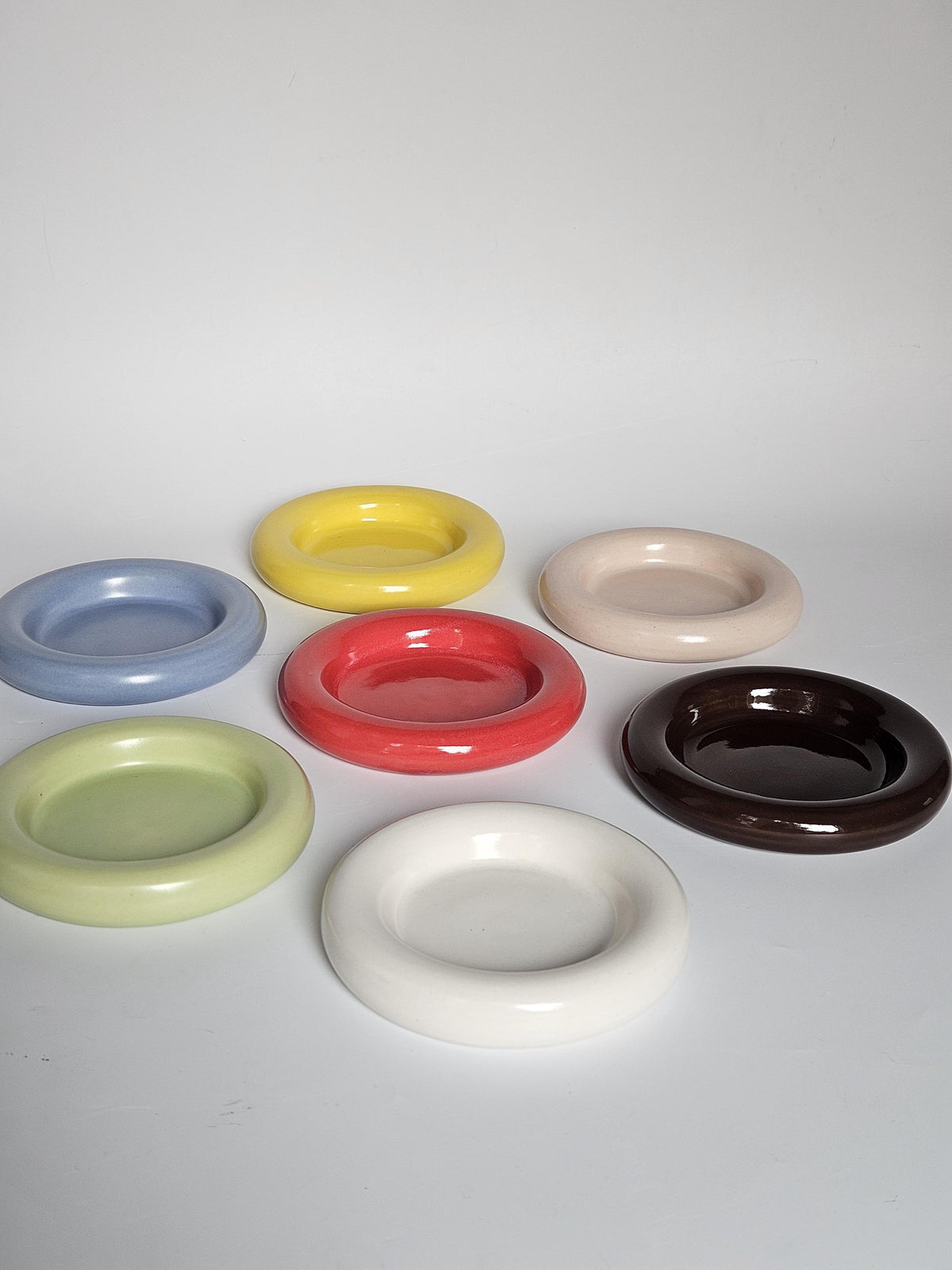 Donut Dish (Made to Order) • Handmade Colorful Ceramic • Bubble Plate