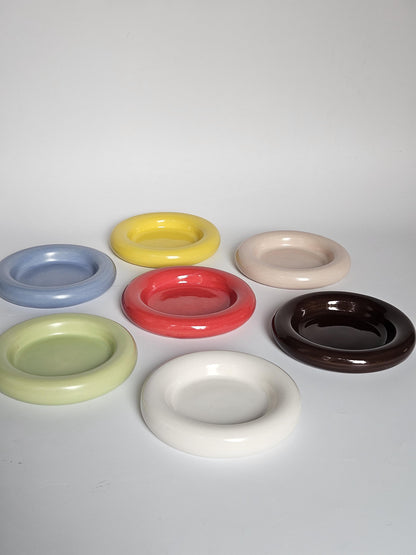 Donut Dish (Made to Order) • Handmade Colorful Ceramic • Bubble Plate