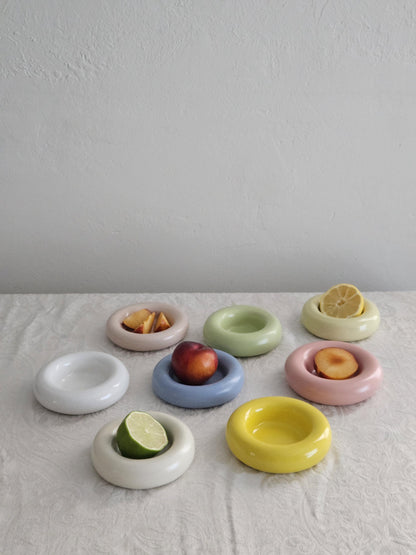 Handmade Ceramic Donut Bowl: Bubble Dish, Ring & Jewelry Holder