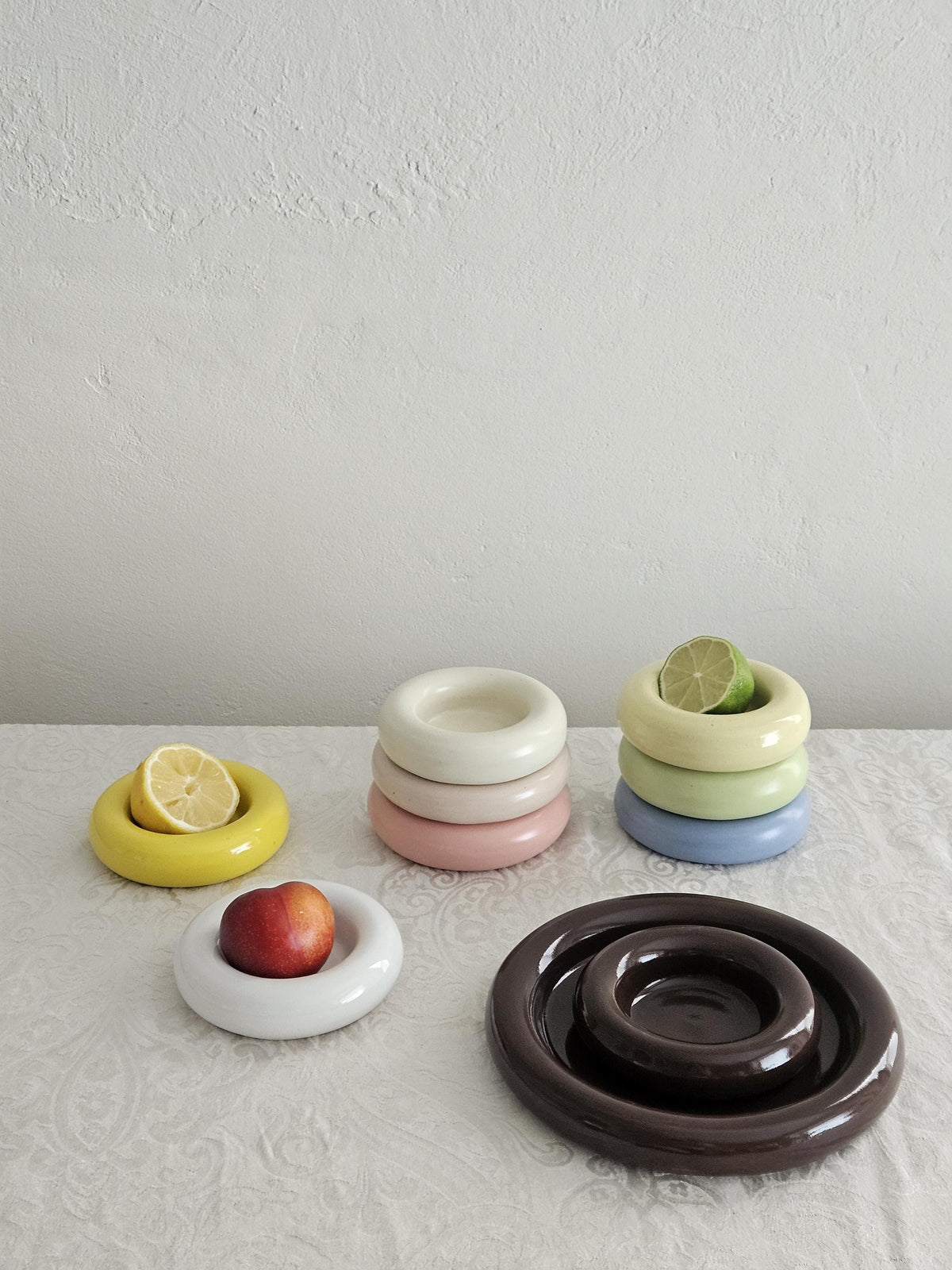 Handmade Ceramic Donut Bowl: Bubble Dish, Ring & Jewelry Holder