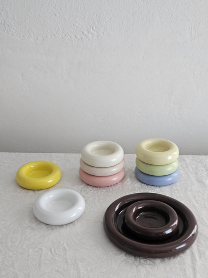 Handmade Ceramic Donut Bowl: Bubble Dish, Ring & Jewelry Holder