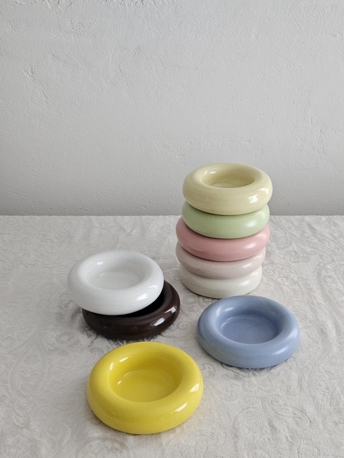 Handmade Ceramic Donut Bowl: Bubble Dish, Ring & Jewelry Holder