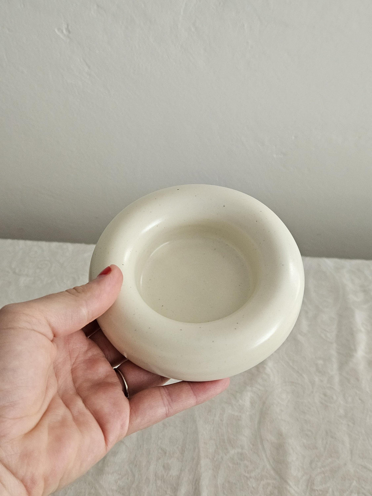 Handmade Ceramic Donut Bowl: Bubble Dish, Ring & Jewelry Holder
