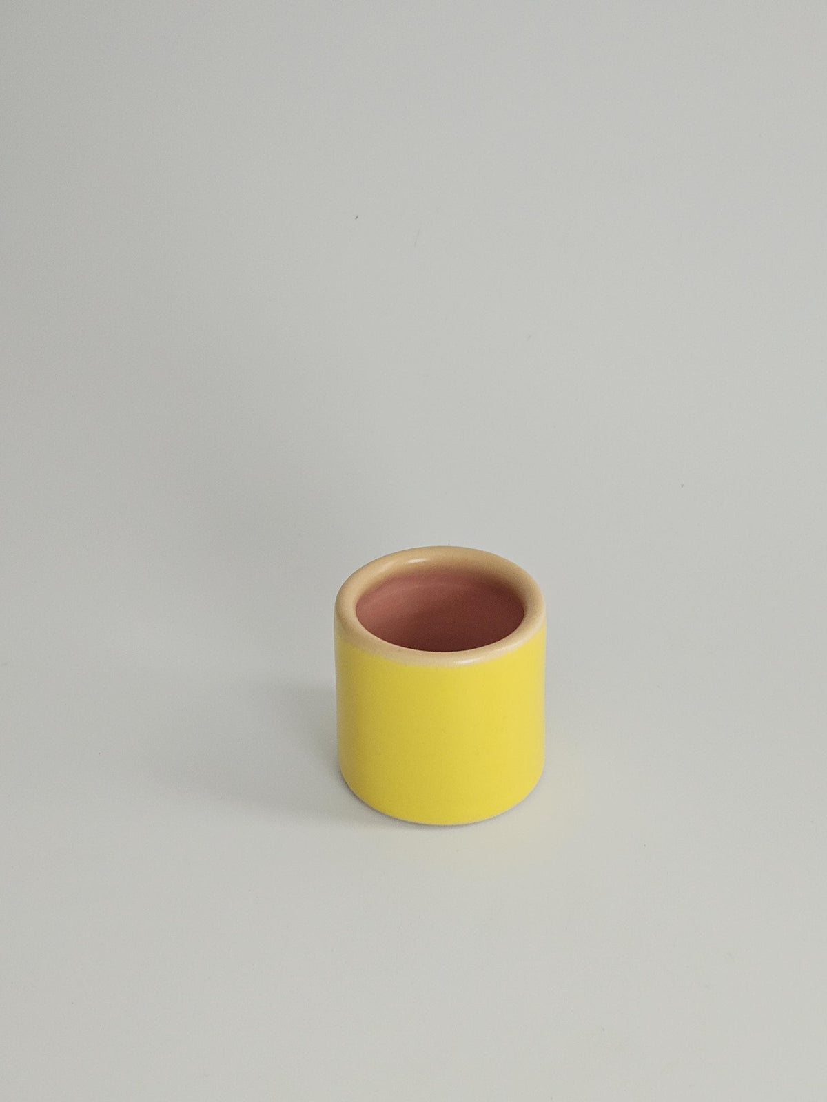 Handmade Ceramic Color Block Espresso Cup: Wheel Thrown Shot Glass