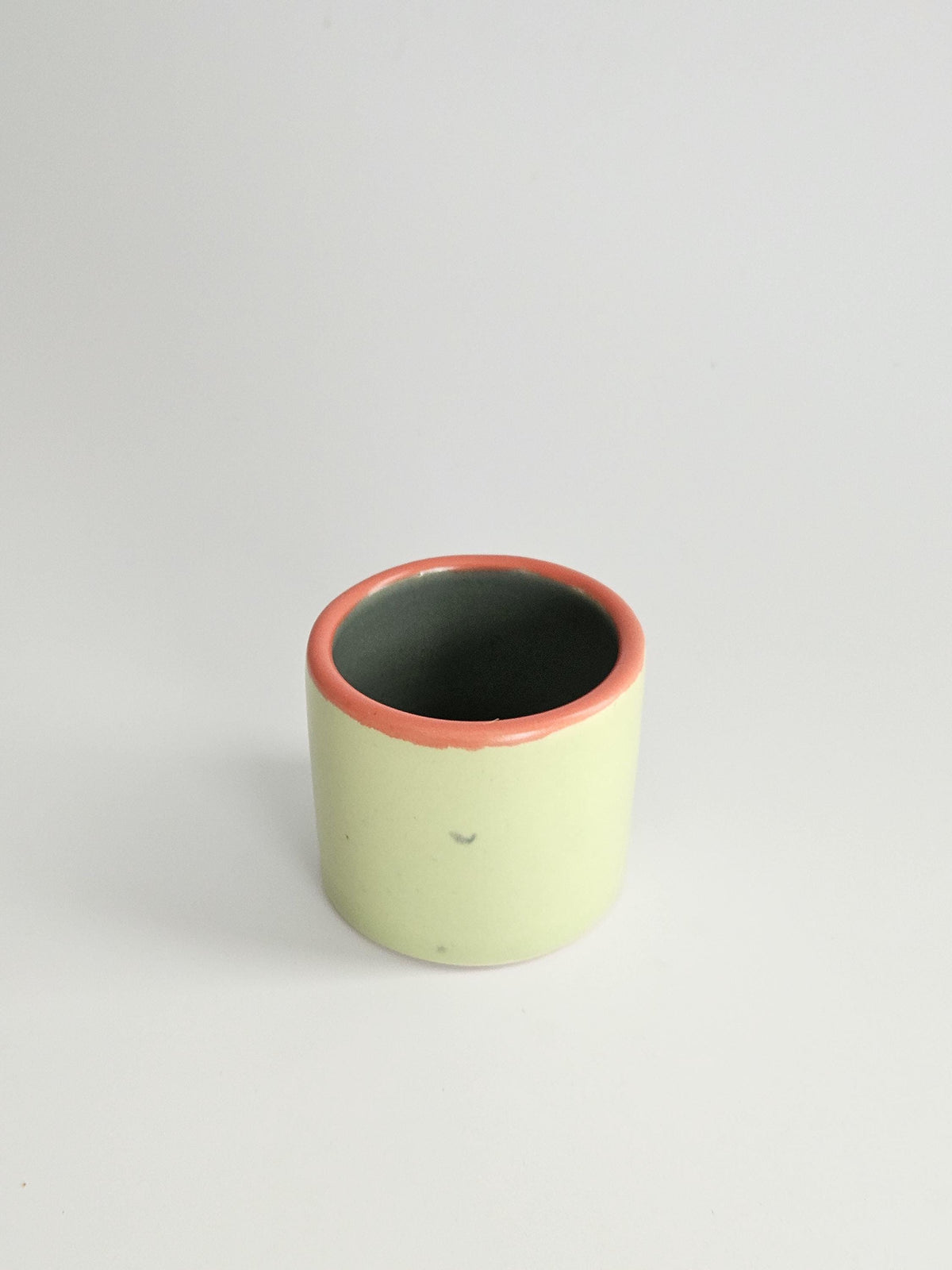 Handmade Ceramic Color Block Espresso Cup: Wheel Thrown Shot Glass