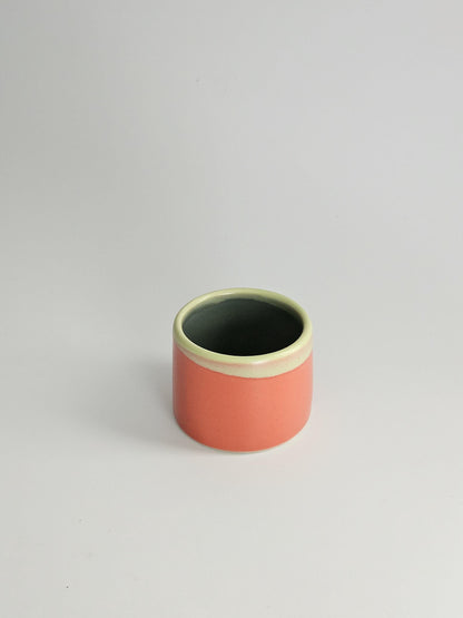 Handmade Ceramic Color Block Espresso Cup: Wheel Thrown Shot Glass