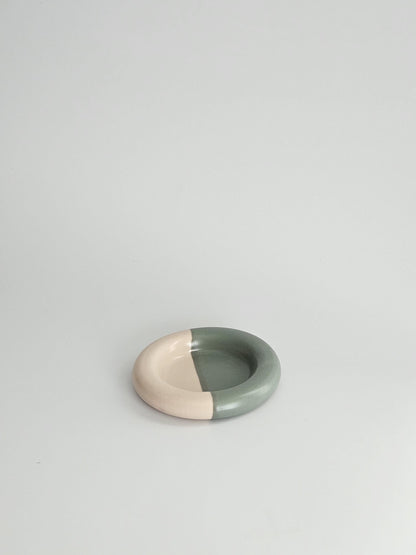 Handmade Ceramic Donut Dish: Chunky Bubble Plate, Ring & Jewelry Holder