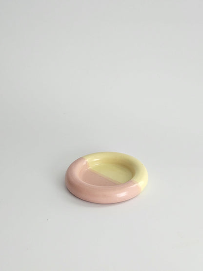 Handmade Ceramic Donut Dish: Chunky Bubble Plate, Ring & Jewelry Holder