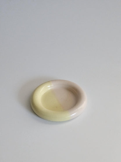 Handmade Ceramic Donut Dish: Chunky Bubble Plate, Ring & Jewelry Holder