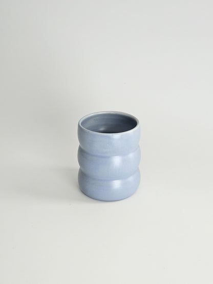 Tall Wiggly Tumbler in Espresso (Ready to Ship) • Chocolate Brown Handmade Colorful Ceramic • 20 Ounce Wobble Cup • Bubble Cup