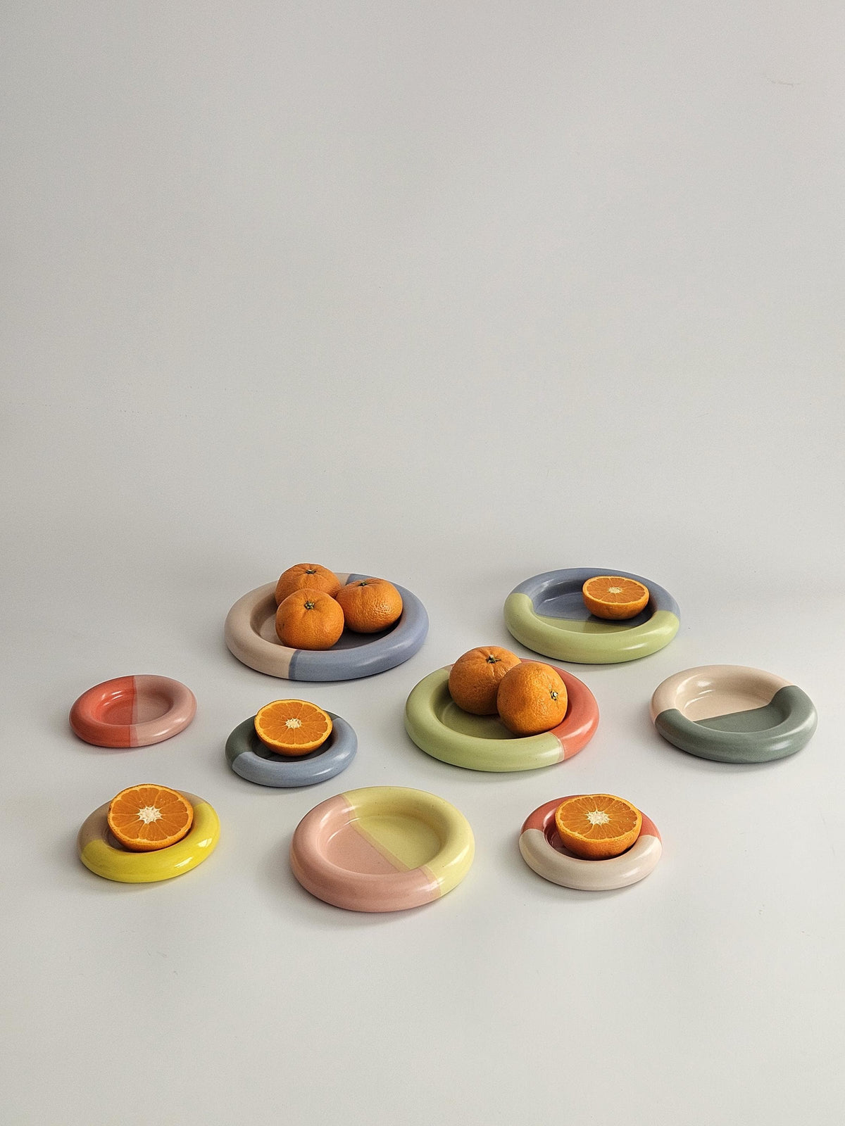Handmade Ceramic Donut Dish: Chunky Bubble Plate, Ring & Jewelry Holder