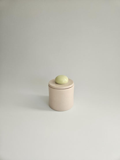 Baby Jar • Colorful Ceramic Bitty Jar • Handmade Color Block Pottery