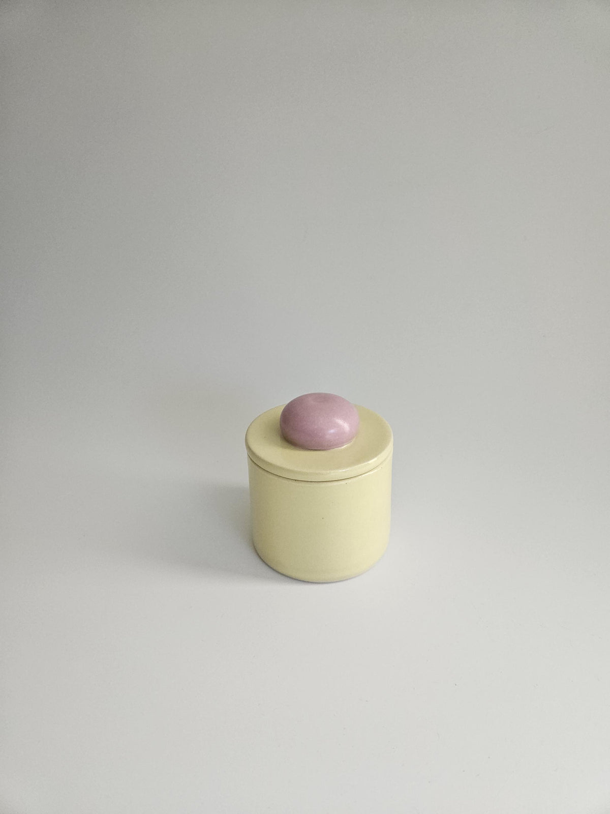 Baby Jar • Colorful Ceramic Bitty Jar • Handmade Color Block Pottery