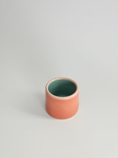 Handmade Ceramic Color Block Espresso Cup: Wheel Thrown Shot Glass