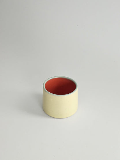 Handmade Ceramic Color Block Espresso Cup: Wheel Thrown Shot Glass