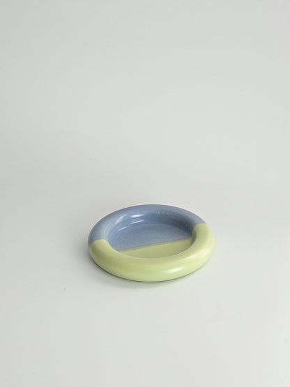 Handmade Ceramic Donut Dish: Chunky Bubble Plate, Ring & Jewelry Holder
