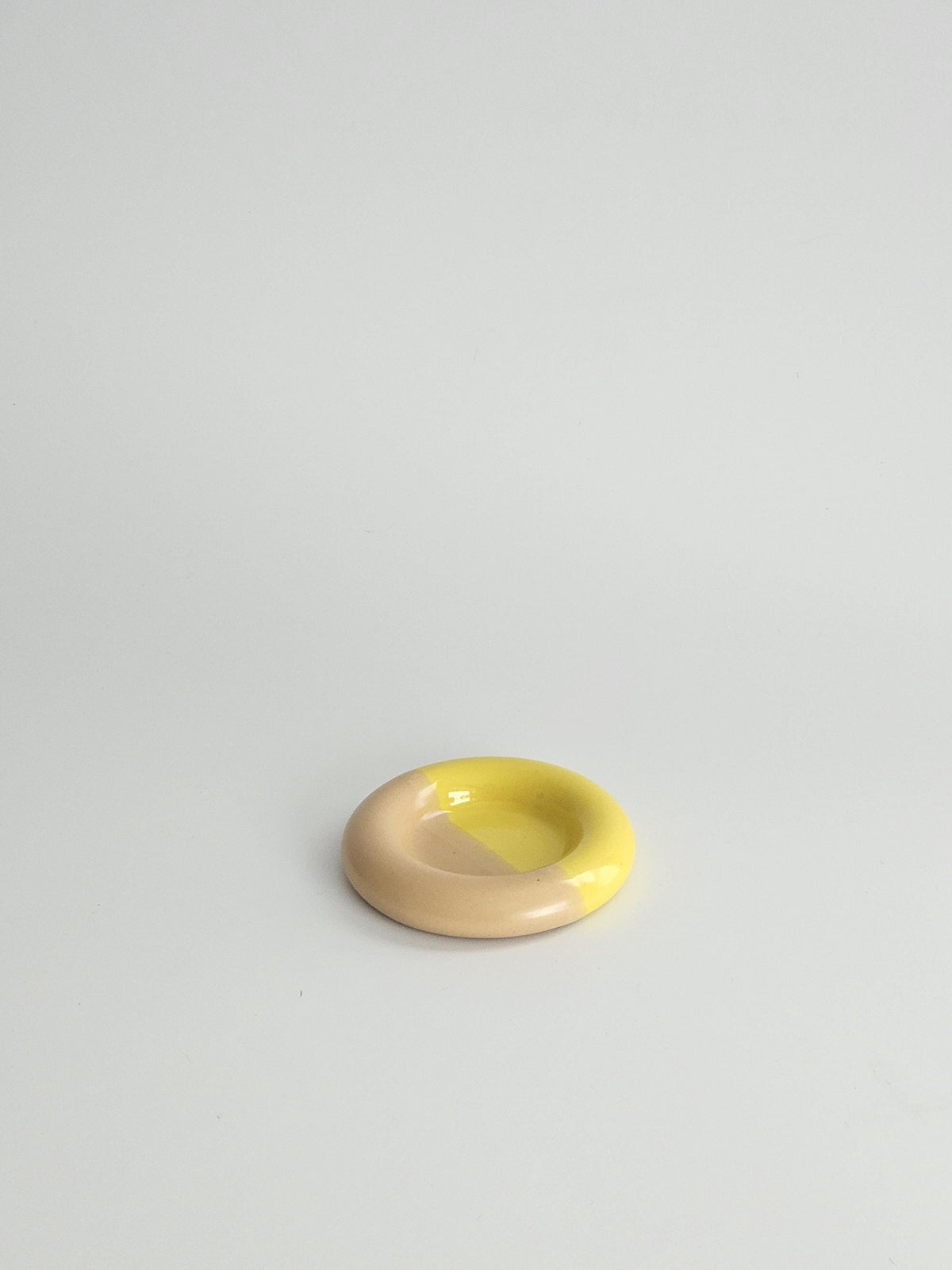 Handmade Ceramic Donut Dish: Chunky Bubble Plate, Ring & Jewelry Holder
