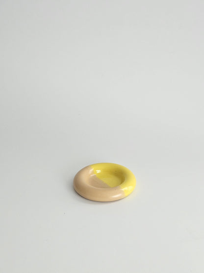 Handmade Ceramic Donut Dish: Chunky Bubble Plate, Ring & Jewelry Holder