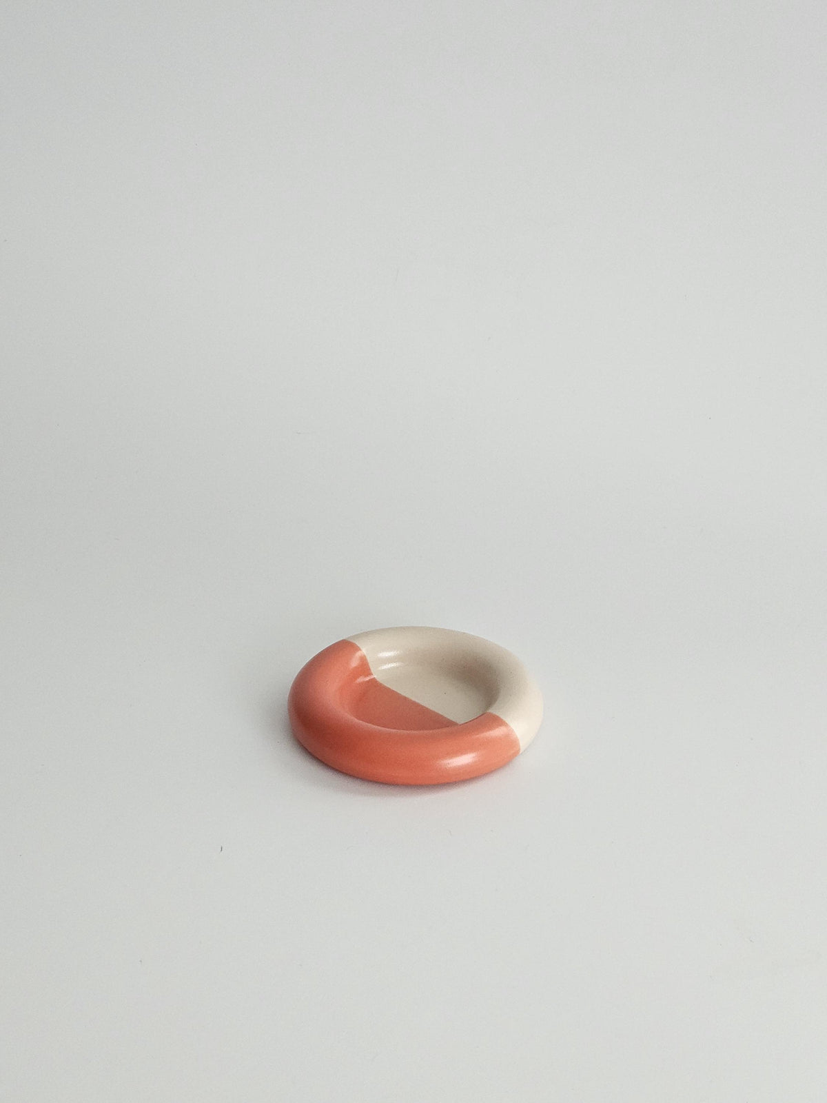 Handmade Ceramic Donut Dish: Chunky Bubble Plate, Ring & Jewelry Holder