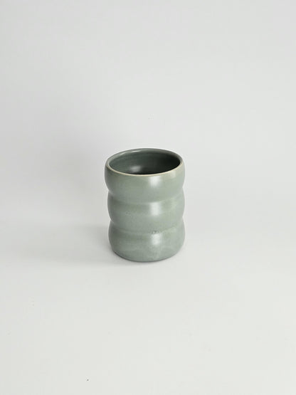 Tall Wiggly Tumbler in Espresso (Ready to Ship) • Chocolate Brown Handmade Colorful Ceramic • 20 Ounce Wobble Cup • Bubble Cup