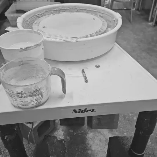 Handmade Wiggly Ceramic Candlestick • Colorful Taper Candle Holder