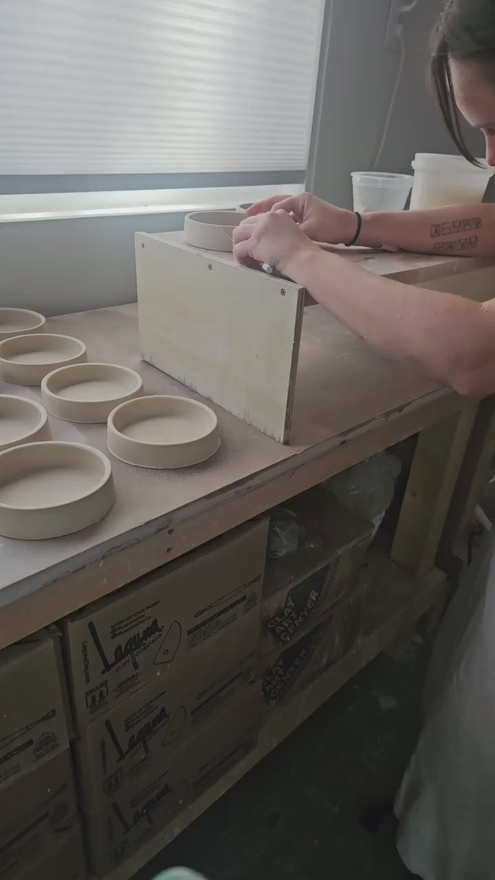 Handmade Ceramic Spoon Rest • Wheel Thrown Pottery, Minimal Kitchen Decor
