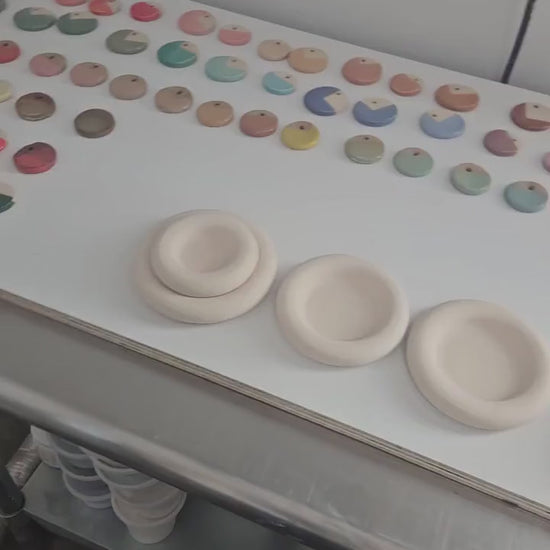 Donut Dish (Made to Order) • Handmade Colorful Ceramic • Bubble Plate
