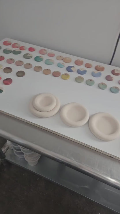 Donut Dish (Made to Order) • Handmade Colorful Ceramic • Bubble Plate