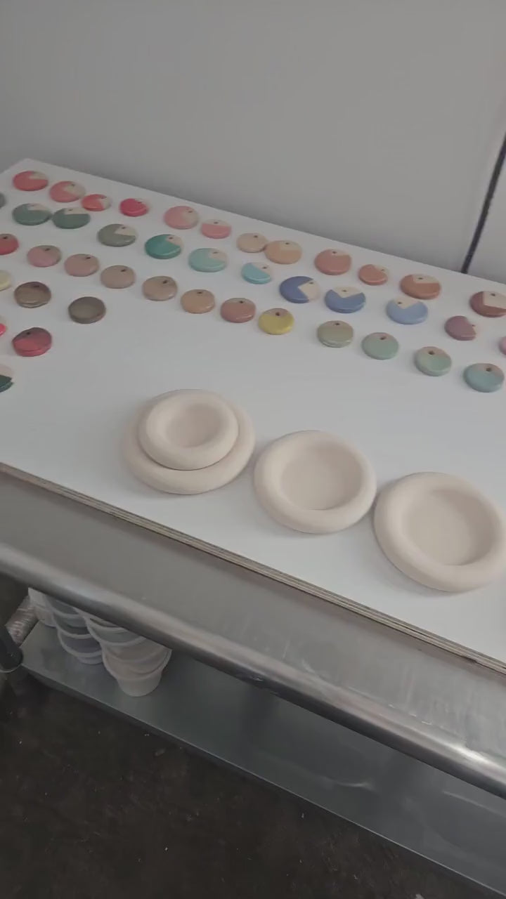 Donut Dish (Made to Order) • Handmade Colorful Ceramic • Bubble Plate